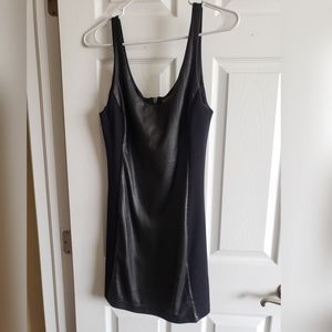 Free People faux leather tank fitted dress S